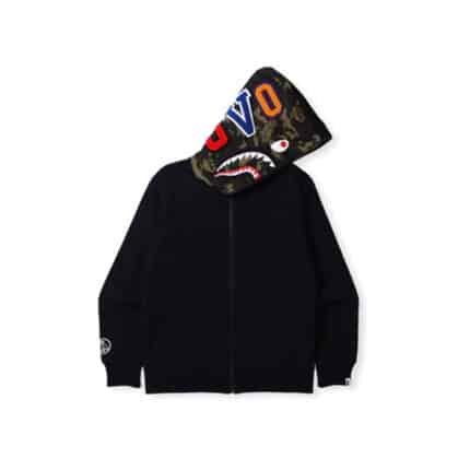 BAPE Camo Shark x OVO Woodland Reversible Hoodie