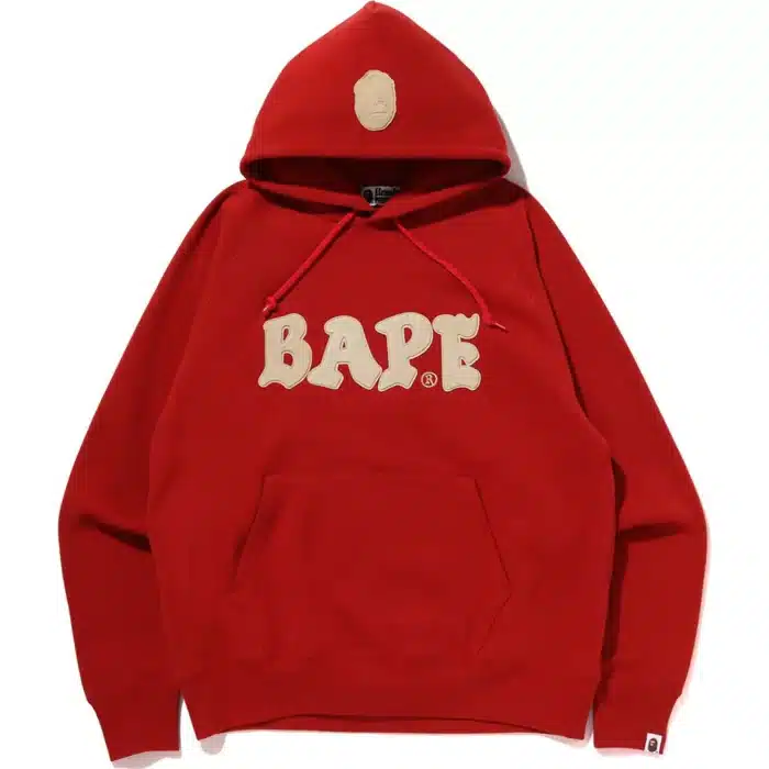 BAPE Logo Relaxed Fit Pullover Hoodie