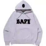 BAPE Logo Relaxed Fit Pullover Hoodie