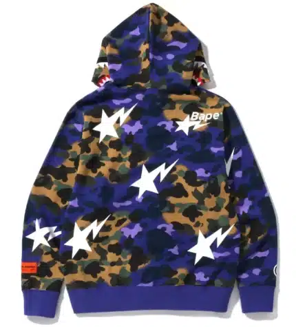 BAPE Shark x Heron Preston Mix 1st Camo Relaxed Fit Hoodie