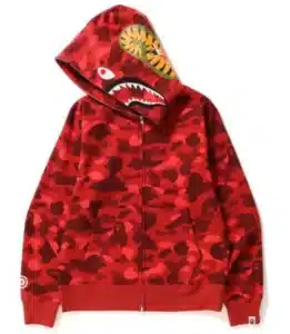 BAPE Wgm Color Camo Shark Hoodie