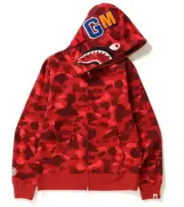 BAPE Wgm Color Camo Shark Hoodie