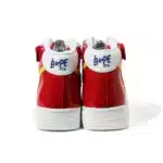 BAPESTA Red Mid Shoes