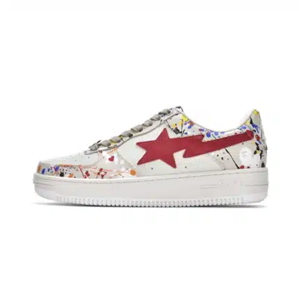 BAPESTA Sk8 Low Splash Ink Shoes