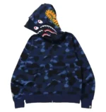 Color Camo Shark Double Hood Hoodie