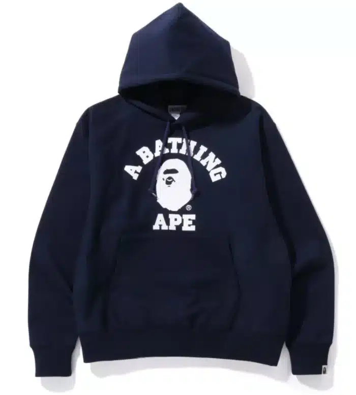 BAPE Classic College Relaxed Fit Pullover Hoodie