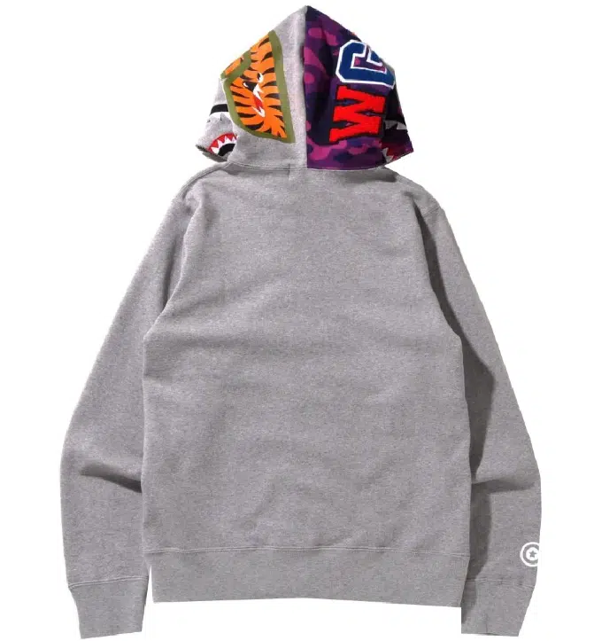 BAPE Color Camo Shark Zip Up Hoodie