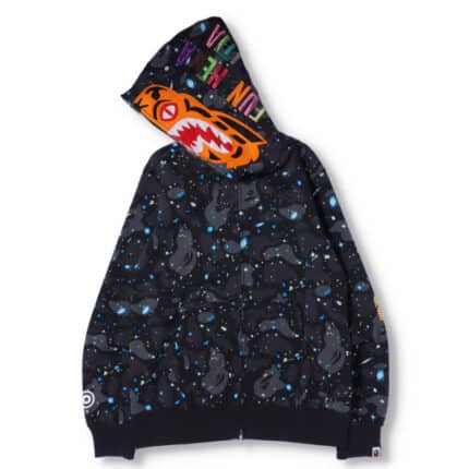 Space Camo Tiger Full Zip Hoodie