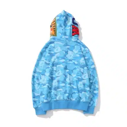 Blue BAPE Camo Hoodie