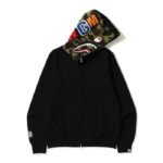 BAPE Detatchable Shark Black Hoodie
