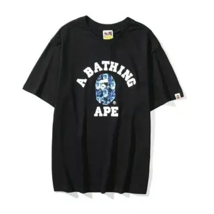 Bape Printed 1st Camo Collage T-Shirt - front - Black