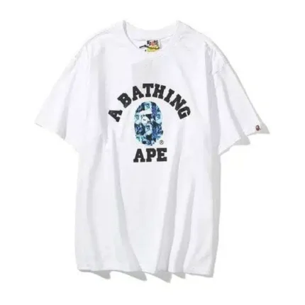 Bape Printed 1st Camo Collage T-Shirt - front - White -